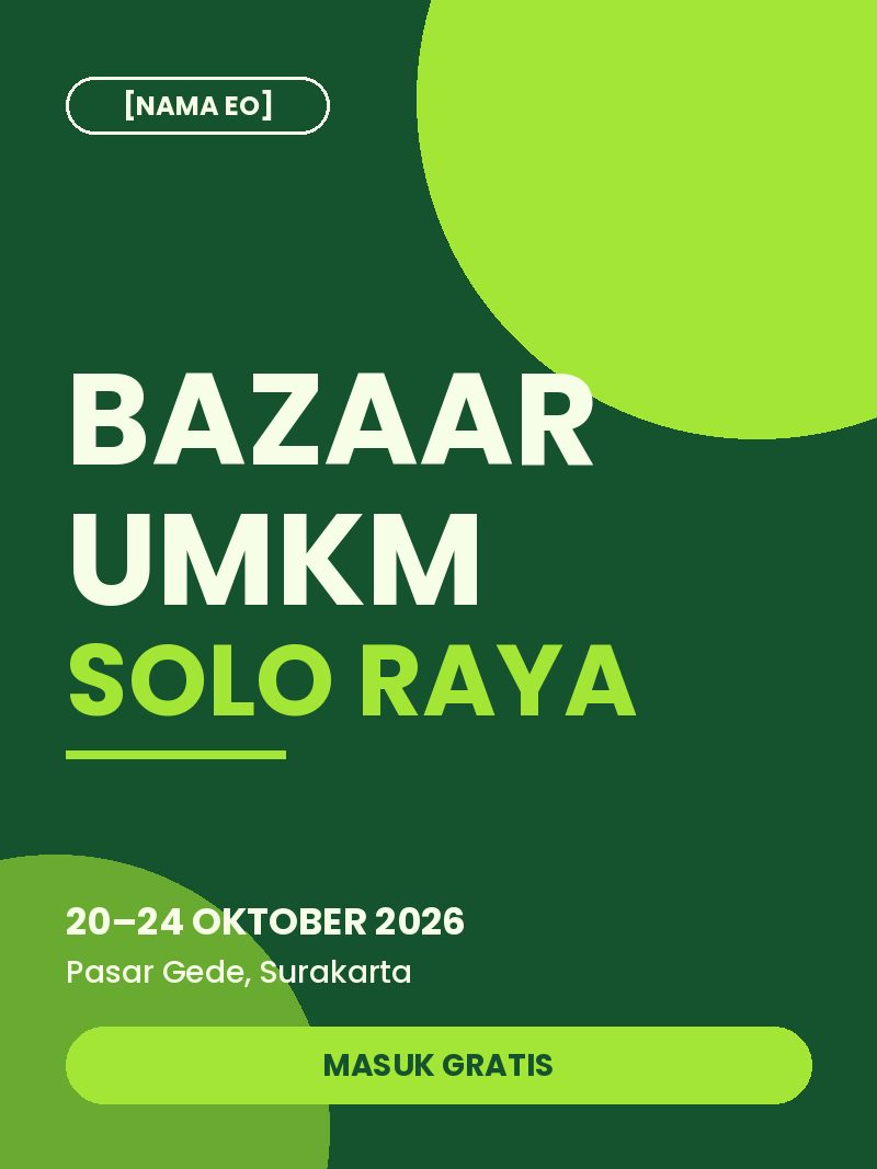 Poster Bazaar UMKM Solo Raya