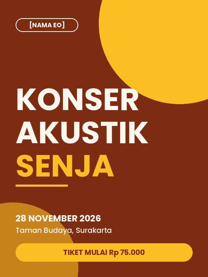 Poster Konser Akustik Senja
